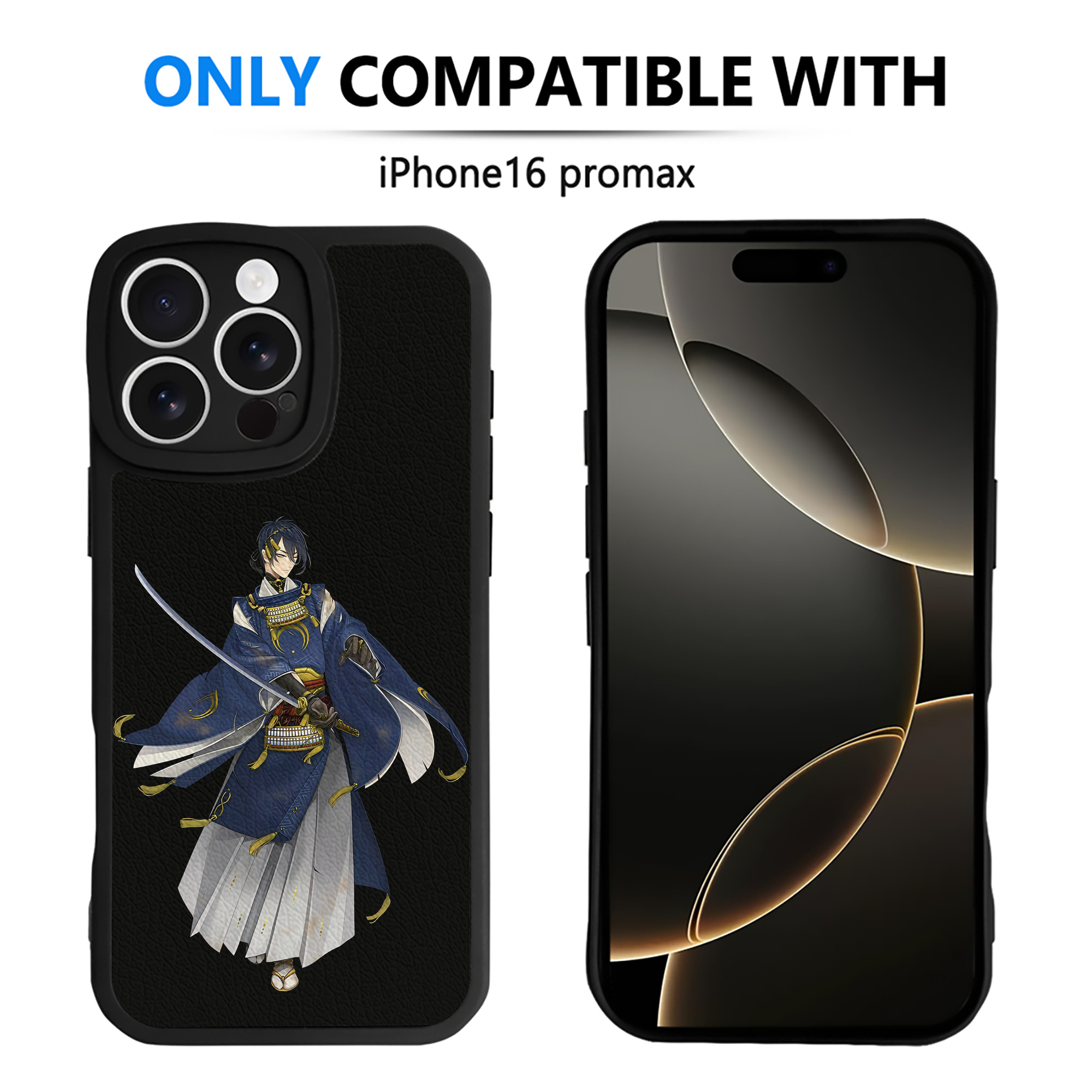 （画像用） 刀剣乱舞 Touken Ranbu 【iPhone 16シリーズ対応】シリコンスマホケース（レザー調） 材質：シリコン